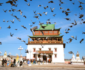 The Holy Temple of Gandan Khiid, Ulaan Baatar, Mongolia