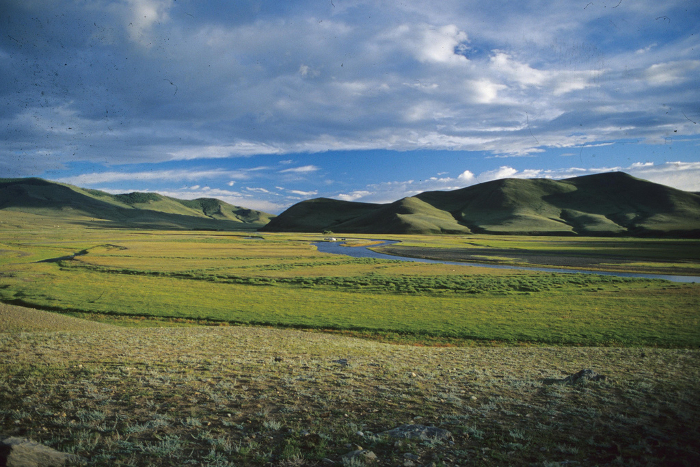 Under the blue skies of the Mongolian countryside