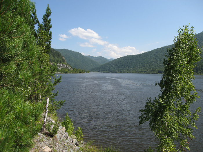 A view of the Yenisei River