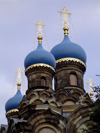 Onion Domes, Russian Orthodox church, Dresden