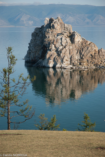 Shaman Rock at Olkhon Island in Buryatia