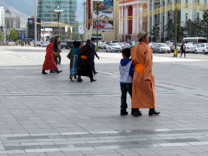 Side by side - the new and the old in Ulaanbaatar, Mongolia