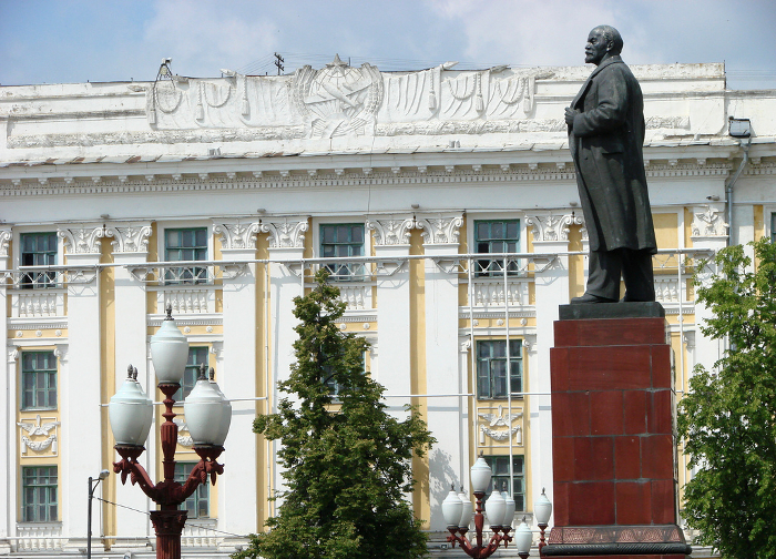 Many statues like this one were demolished with the fall of Communism